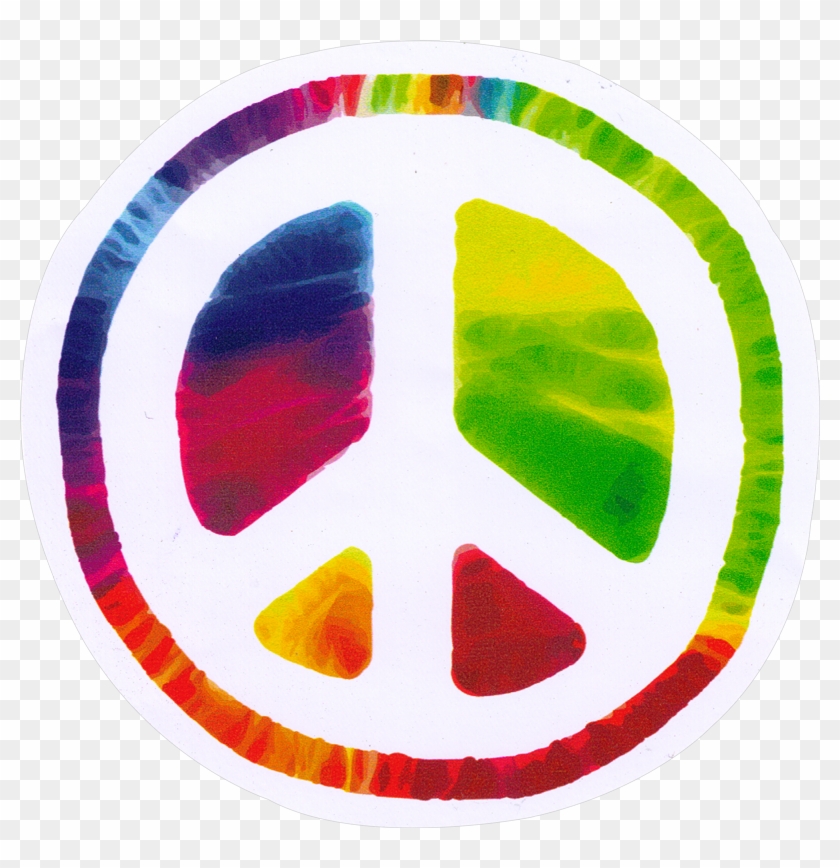 Psychedelic Peace Sign - Hippie Sticker #1103660