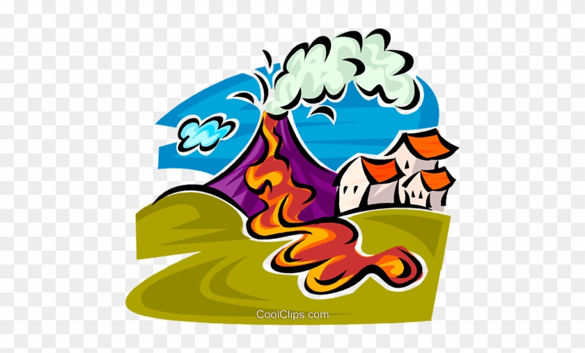 During Volcanic Eruption Clipart #1103764