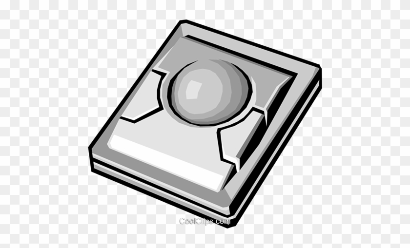Trackball Royalty Free Vector Clip Art Illustration - Computer Trackball Clipart #1103893
