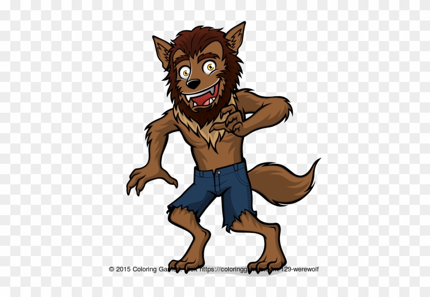 Vector Cartoon Image Of Seven Children In Variety Of - Werewolf Clip Art #1103931
