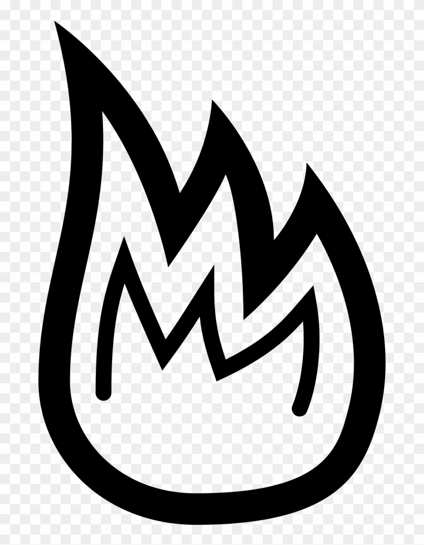 File - Linecons Flame - Svg - Fire #1103970