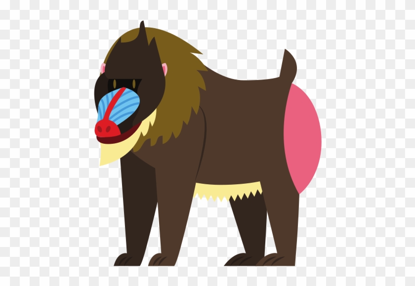 Mandrill Cartoon - Stock Illustration #1104002