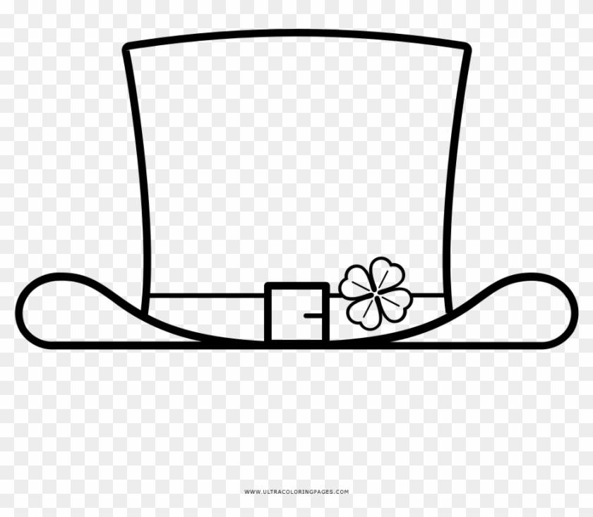 Top Hat Coloring Page - Sombreros De Copa Para Colorear #1104355