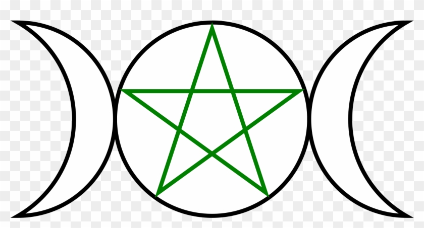 2000px Triple Goddess Pentagram - Circe Greek Mythology Symbol #1104394