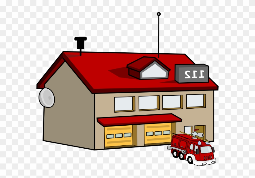 Fire Station Clip Art At Clker Com Vector Clip Art - Fire Station Clipart Free #1104470