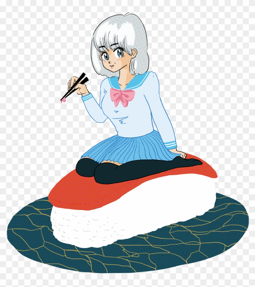 Sushi Girl - Cartoon #1104506
