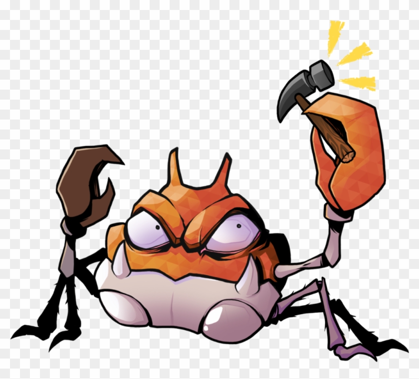Krabby Used Crabhammer By Edmoffatt - Krabby Used Crabhammer By Edmoffatt #1104641