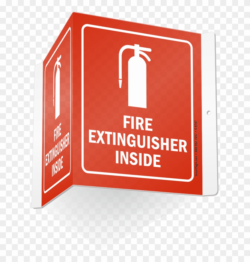 Zoom, Price, Buy - Fireextinguishersigns Fire Extinguisher Inside With #1105169