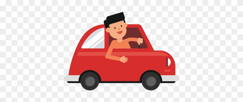 Man Driving Car Gif Animation Loop - Driving A Car Gif #1105269