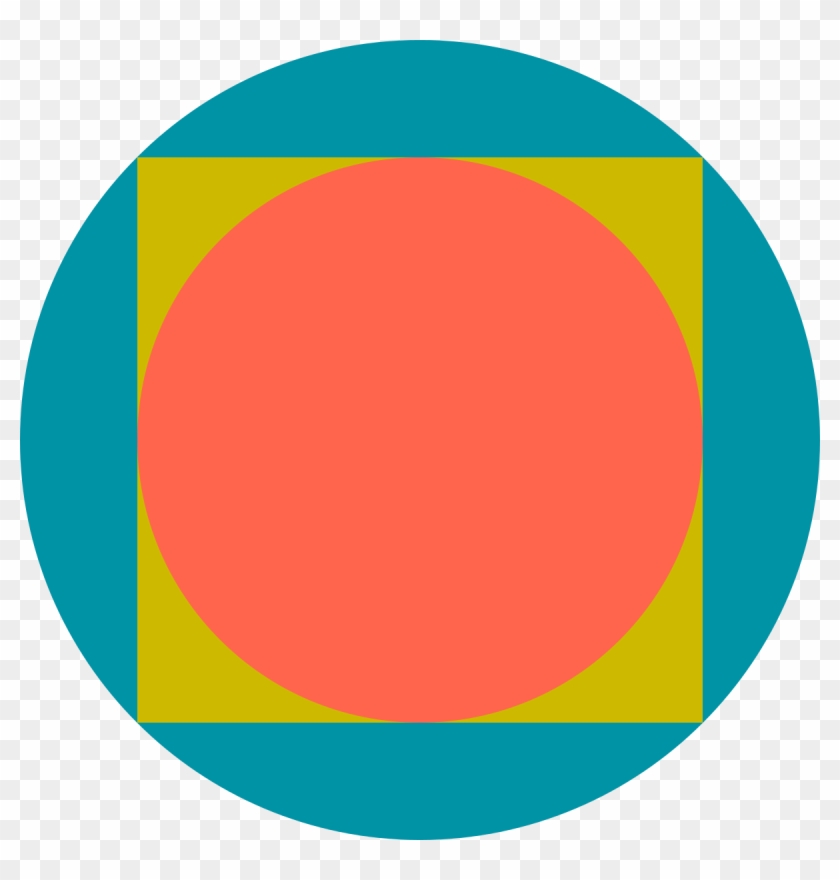 A Square Is Inscribed In A Circle And A Circle Is Inscribed - Circle #1105933