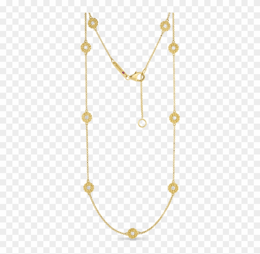 Roberto Coin Necklace With Diamond Stations - Necklace #1106129