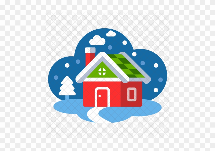 Winter House Icon - Storm #1106228