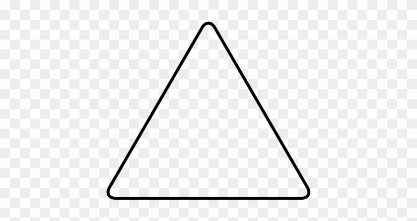 Triangle Shape Rounded Corner Stroke Transparent Png - Triangulo Con Puntas Redondeadas #1106235