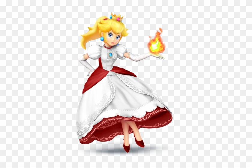Fire Peach And Fire Mario #1106621