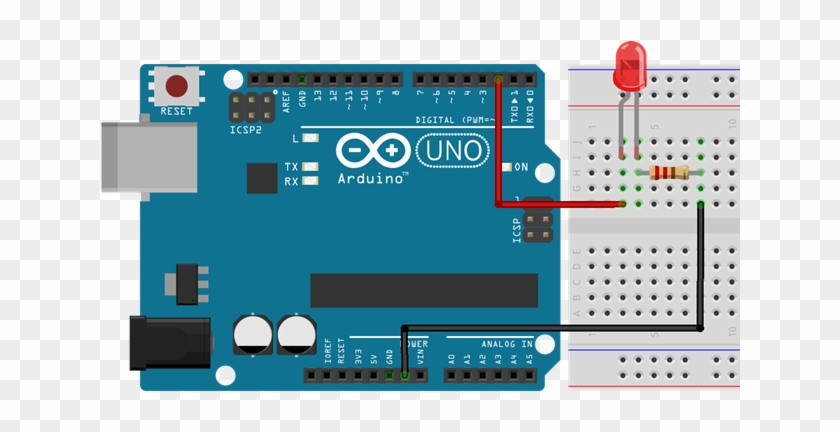 Pour Rappel La Led Est Un Dispositif Alimenté En Courant - Arduino Self Balancing Robot #1106854