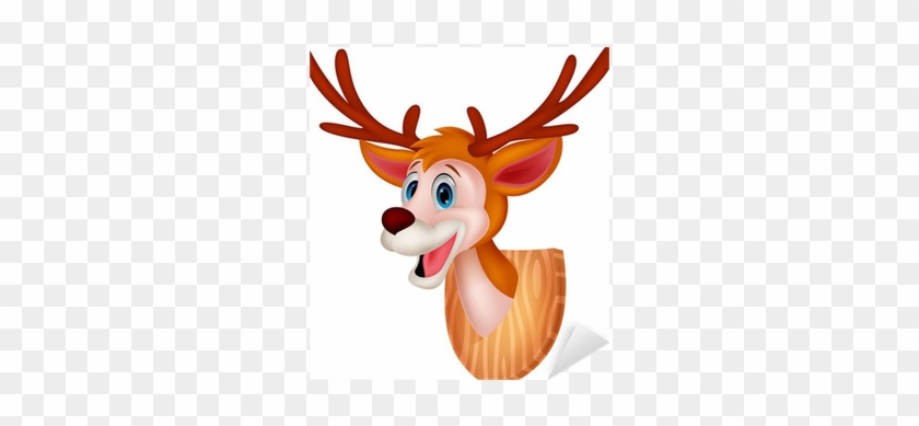 Decoration Vinyl Sticker Happy Baby Deer Decoration #1106936