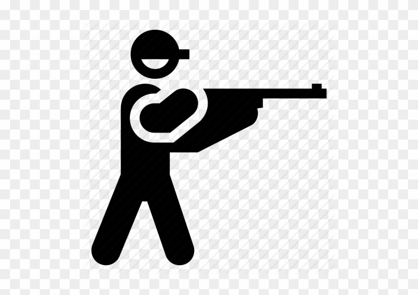 Vector Sniper Black Finder Target Illustration Bull - Shooting #1107177
