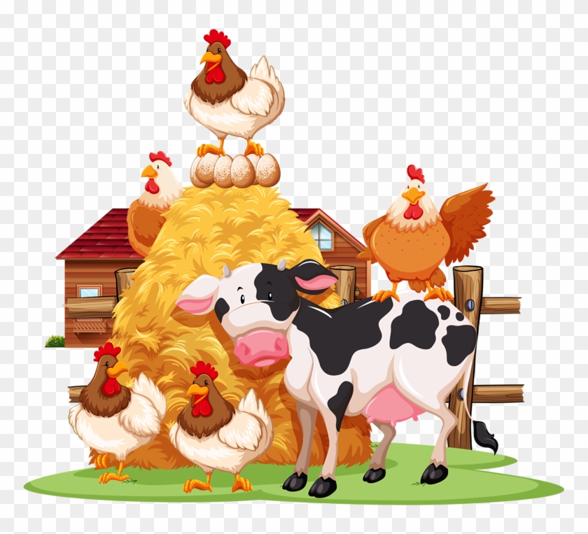 Buy Animals By Blueringmedia On Graphicriver - Vaca E Galinha #1107308