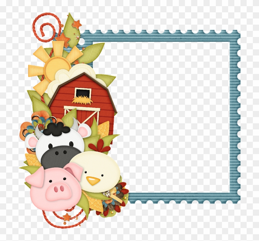 Marco Primaveral - Farm Animal Border Clipart #1107326