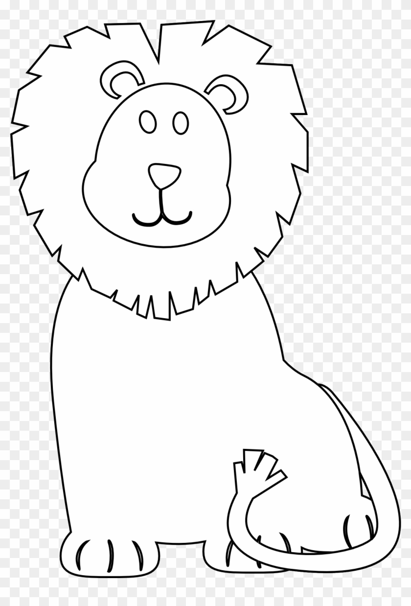 Download Lion Clipart Black And White - Clip Art #1107344