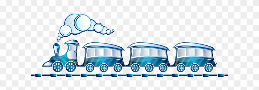 In This Tag We Have “vehicles” As Category In Relation - Long Blue Train Cartoon #1107528