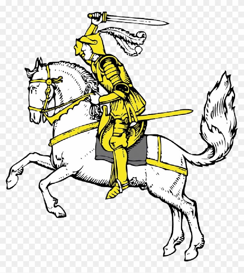 Toy, Sword - Knight In Yellow Armour Keychain, Adult Unisex, Floral #1107541
