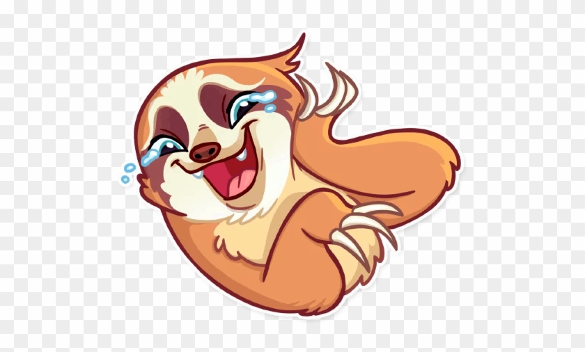 Telegram Sticker Sloth Clip Art - Telegram Sloth Sticker #1108386