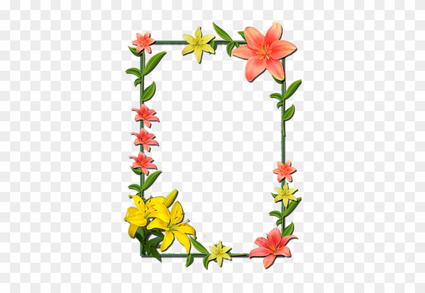 Written By Dreamland In Frames Rectangular-flowers - Flower Frames For Photoshop #1108404