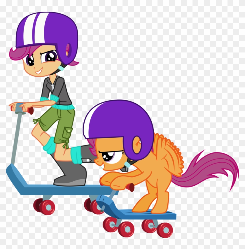 Scootaloo And Scootaloo By Vector-brony - My Little Pony Scootaloo Human #1108726