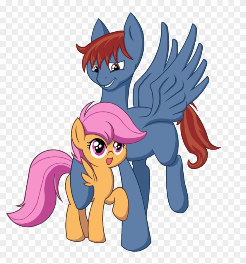 Scoot And Scootaloo By Dravoxianart Scoot And Scootaloo - Cartoon #1108751
