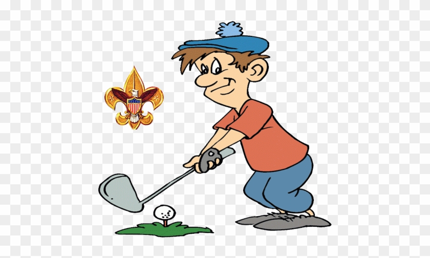 Beautiful Cartoon Golfer Cartoon Golfer Clipart Best - Boy Scouts Of America #1109102