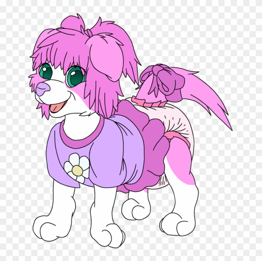 Sapphire's Feral Puppy Form Colored - Cartoon #1109200