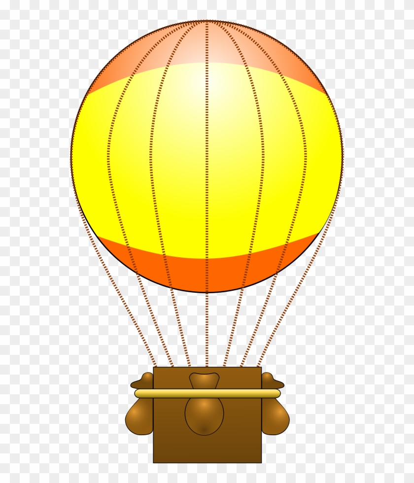 How To Set Use Balloon Svg Vector - Clip Art Hot Air Balloon Basket #1109820