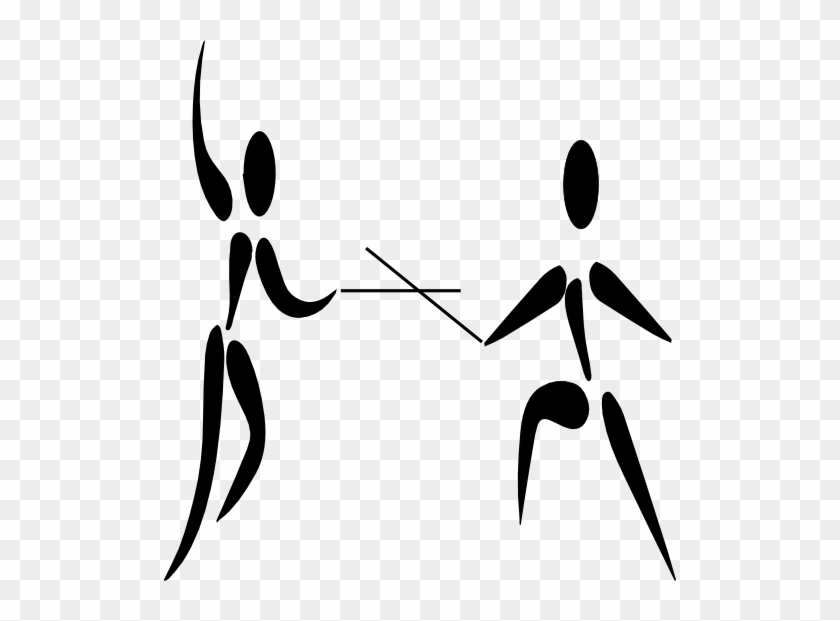 صورة ظل متبارزين - Clip Art #1110101