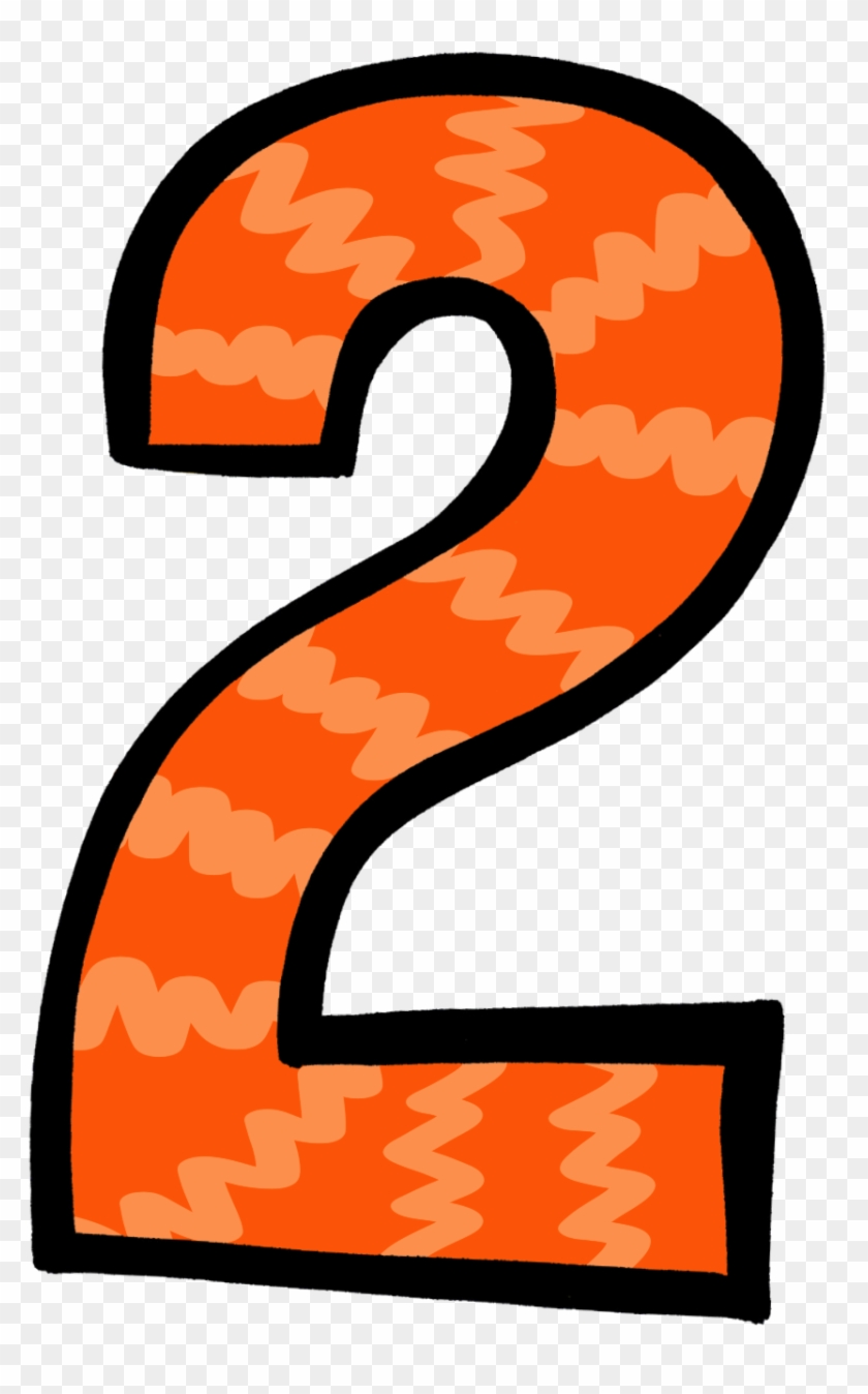 Image Gallery Orange Number - Number 2 Kids #1110128