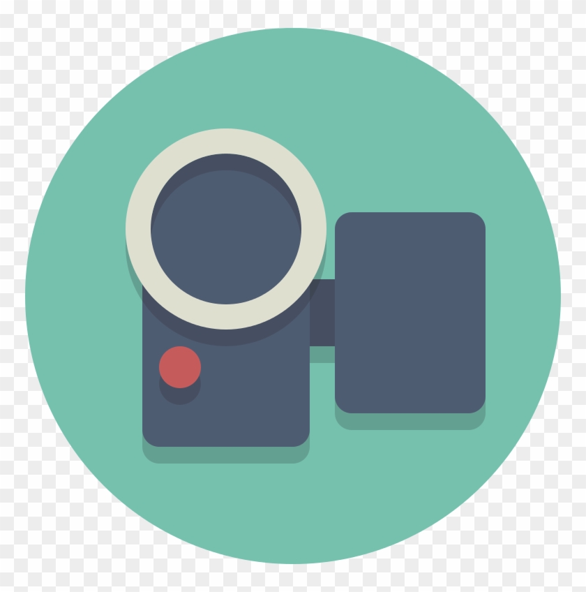 Flat Video Camera Icon - Video #1110163