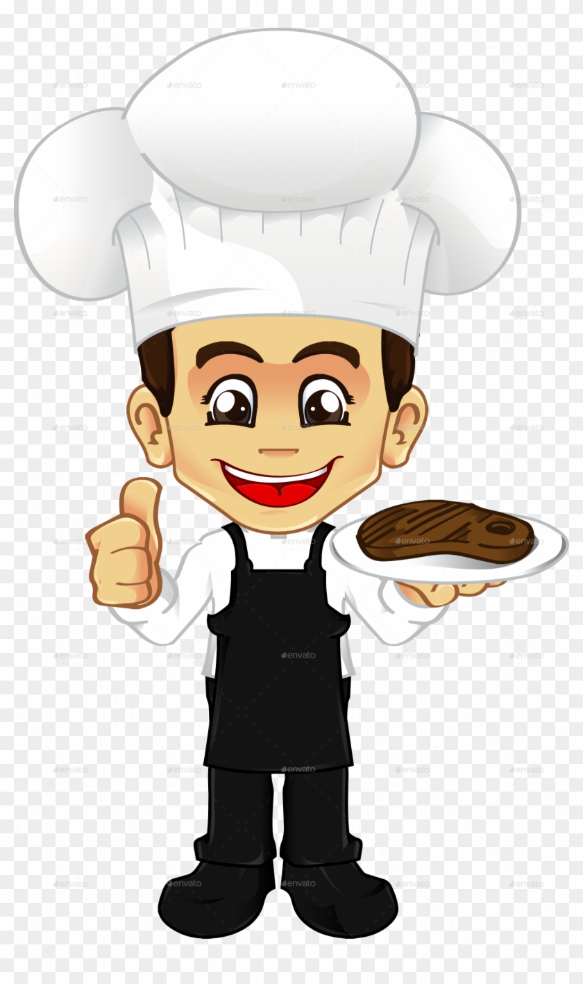Chef/chef With Smokedbeef - Clip Art #1110847