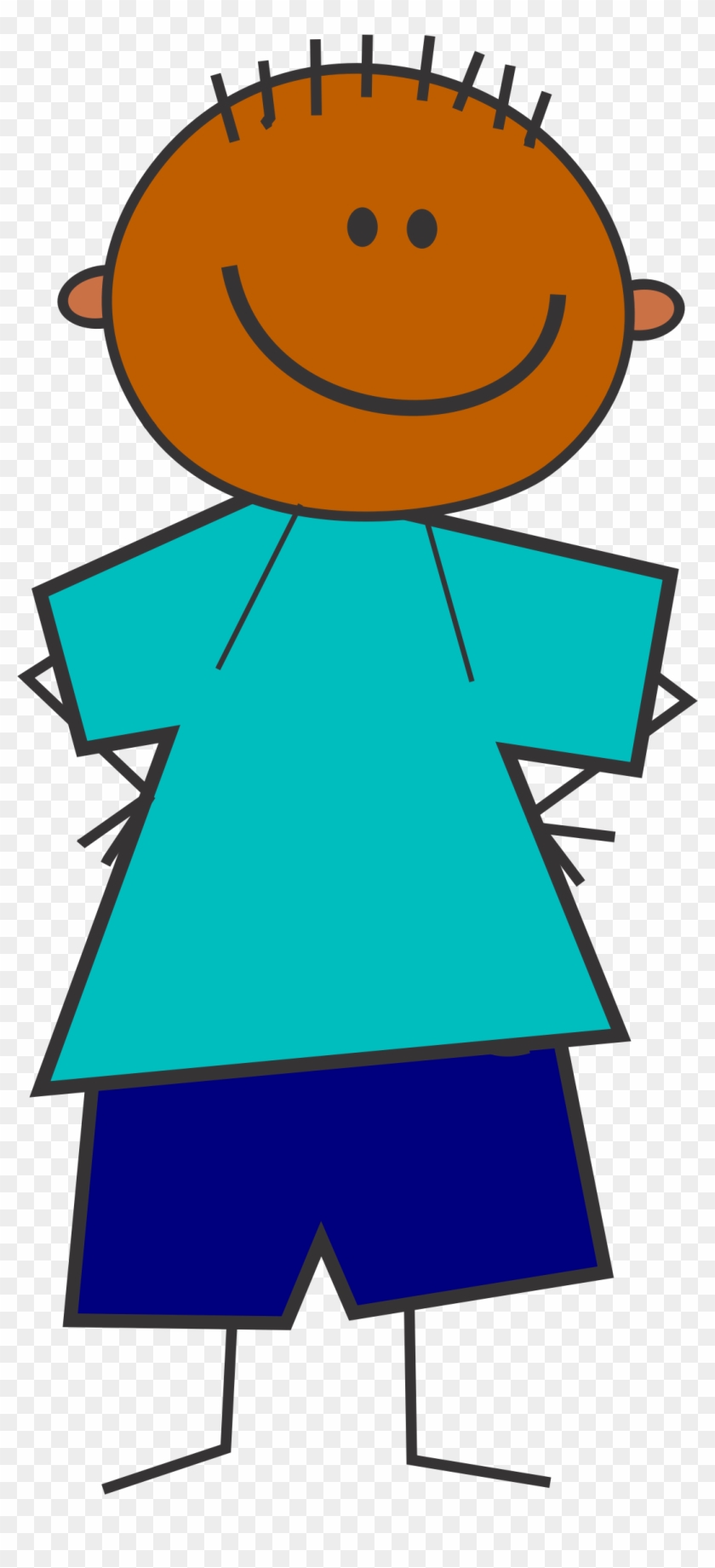Boy 1 - Cartoon Boy Vhappy #1111015