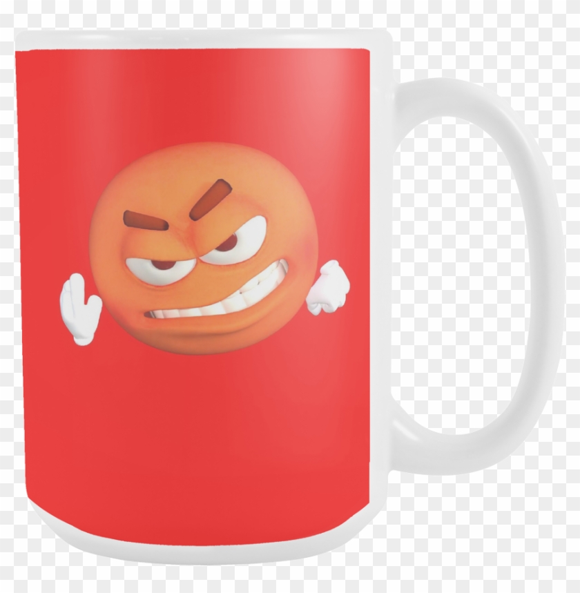 Dreamoctane 15oz Angered Emoji Mug - Coffee Cup #1111470