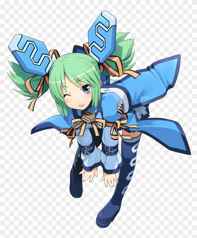 Official Artwork - Anime Girl Mecha Blue #1111926
