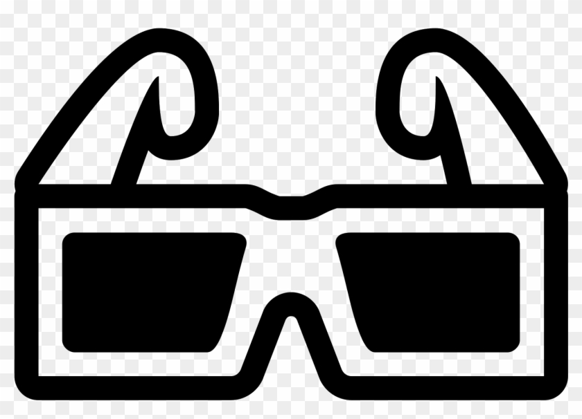 3d Glasses Filled Icon - 3d Glasses Icon #1112426