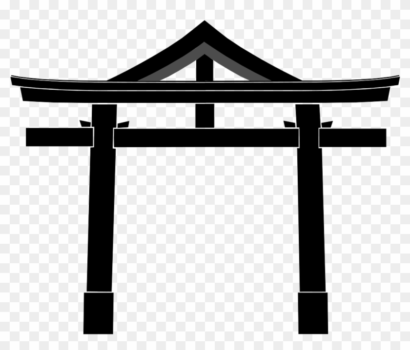 The Sannō Torii Is Myōjin Torii With A Gable Over The - Japanese Temple Gate #1112998