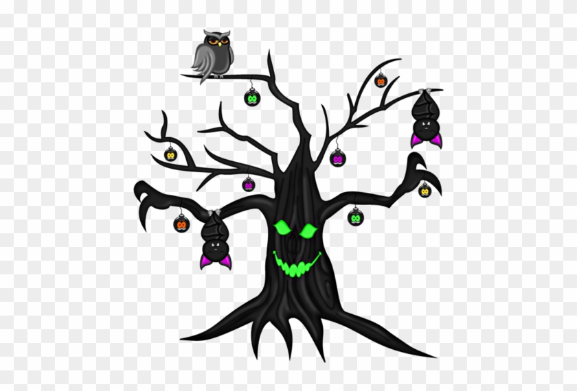 The Halloween Tree Drawing Clip Art - Halloween Clipart Tree #1113441