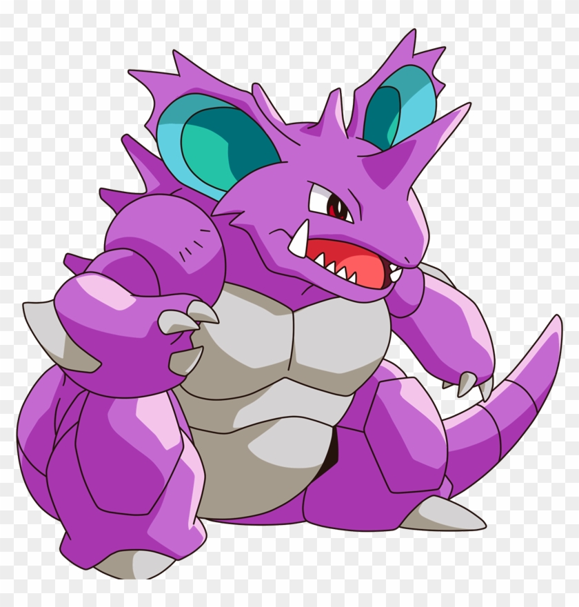 Shiny Nidoking Pokédex - Purple Pokemon #1113769