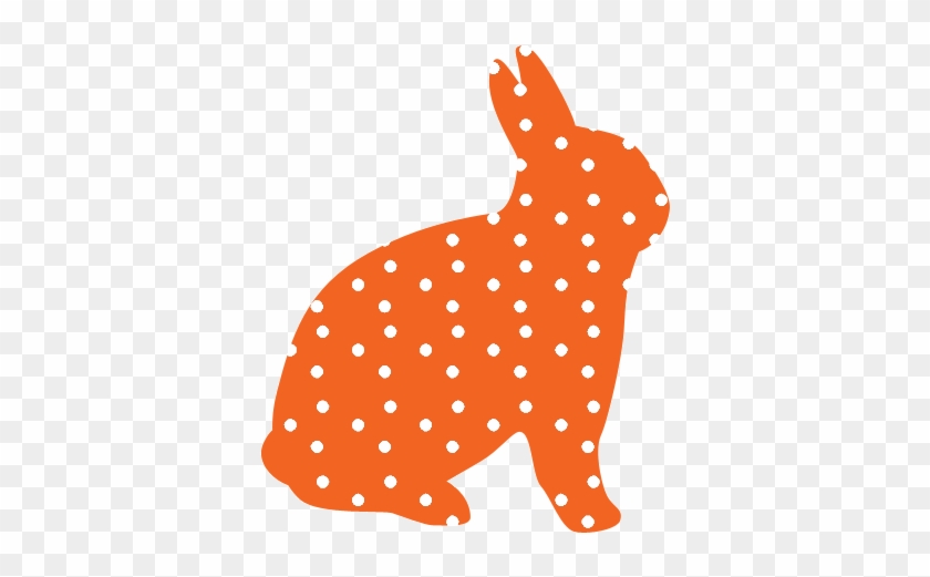 Orange - 3drose Cute Bright Orange And White Polka Dot Bunny, #1113996