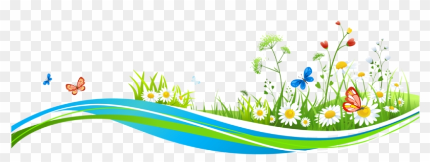 Communication With Plants And Basic Work Skills Improve - Flower And Butterfly Border Clip Art #1114238