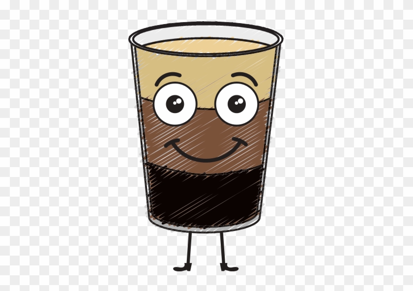 Coffee Shake Fresh Kawaii Character - Vector Graphics #1115838