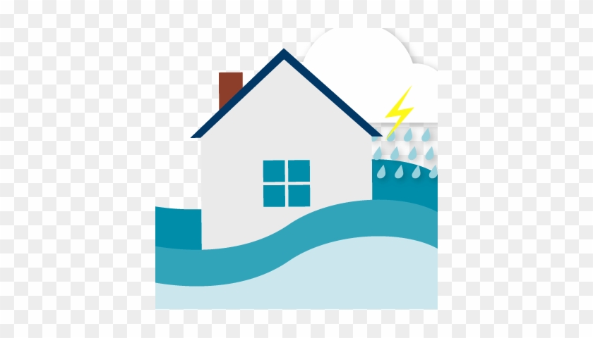 Flood - House On Flood Clipart Png #1116476