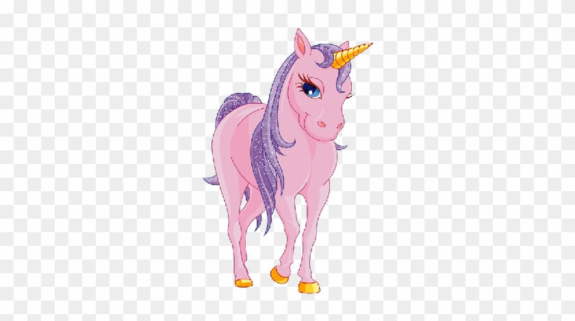 Unicorn Cartoon Animal Images Cliparts - Pink Unicorn #1116766