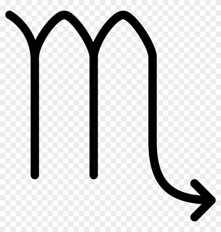 This Icon Looks Like Lower Case Alphabet M For Which - Scorpio Astrology Png #1116782